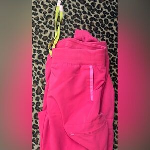 S figs hot pink scrub pant